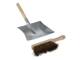 Dustpan and brush set Kinzo, metal