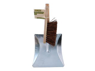 Dustpan and brush set Kinzo, metal