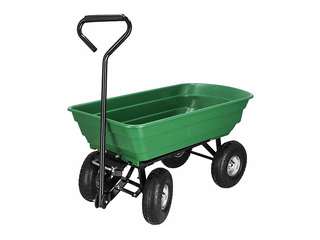 Dārza ratiņi Springos, zaļi, kravnesība 250kg