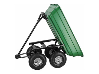 Garden trolley Springos, green, load capacity 250kg