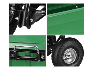 Garden trolley Springos, green, load capacity 250kg