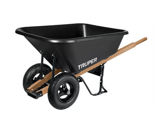 Garden wheelbarrow Truper, load capacity 580kg, 175l
