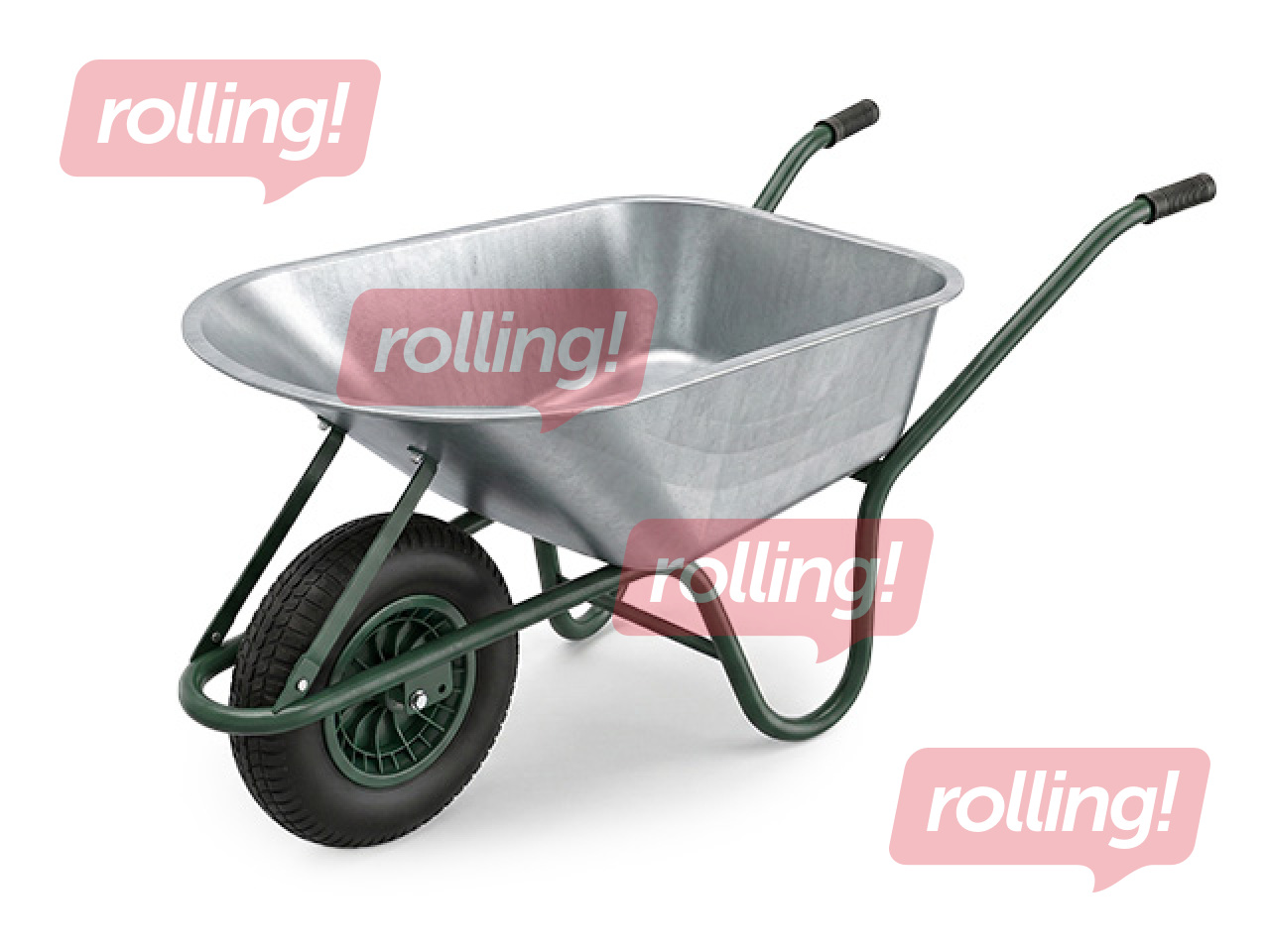 Garden wheelbarrow, load capacity 80kg, 120l