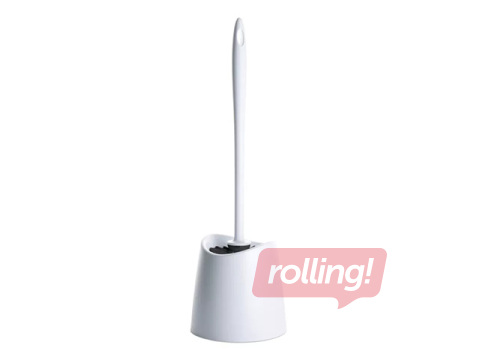 Toilet brush Tatay Standard, with holder, plastic, white