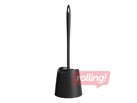 WC-hari Tatay Standard, hoidjaga, plast, must