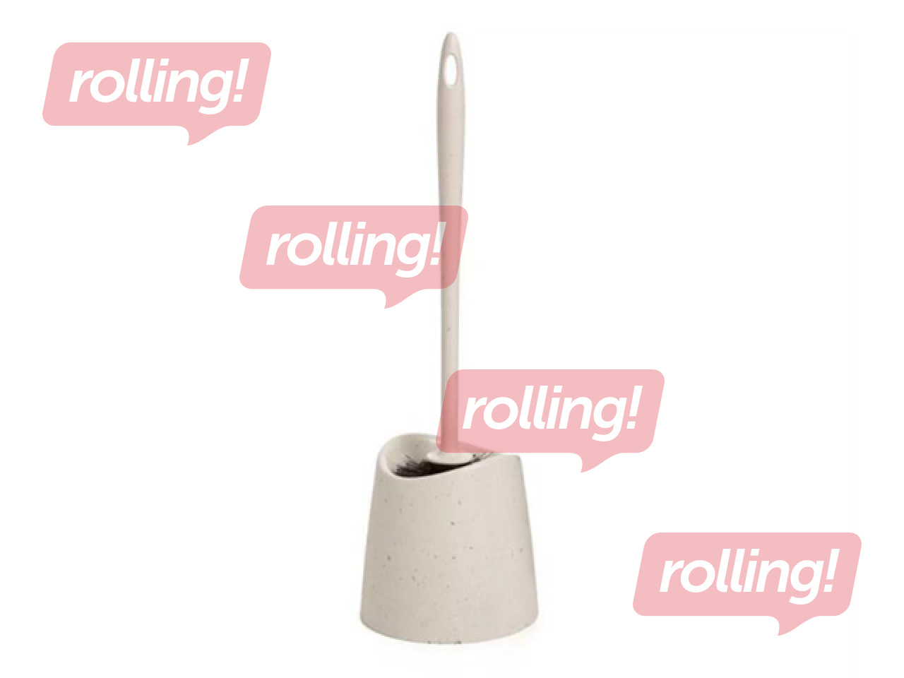 WC-hari Tatay Standard Ecohome, hoidjaga, plastik, beež