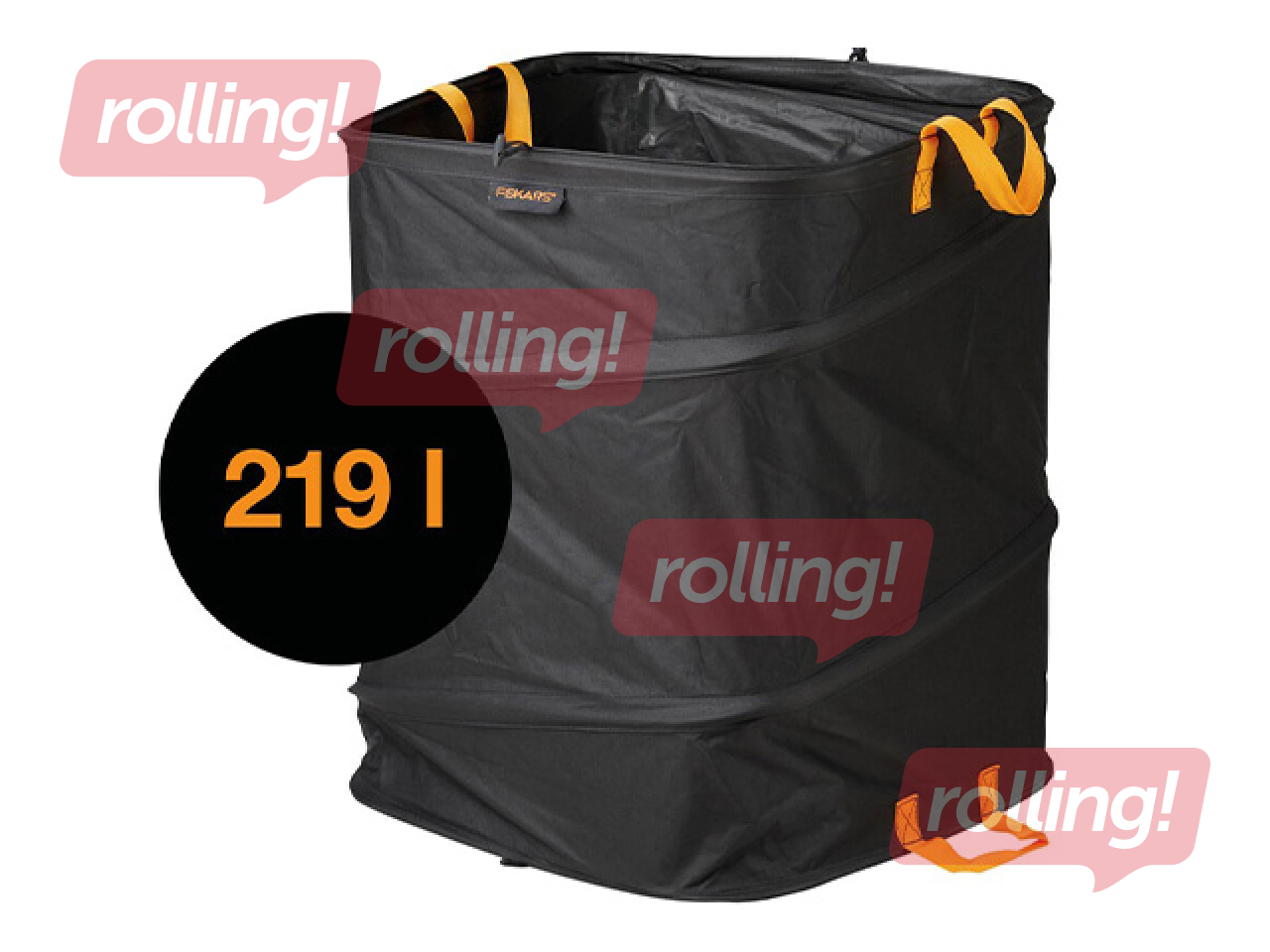 Aiakott Fiskars Ergo, kokkupandav, must, 219l