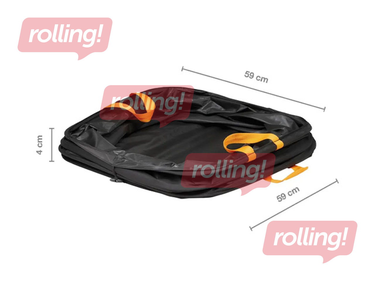 Aiakott Fiskars Ergo, kokkupandav, must, 219l