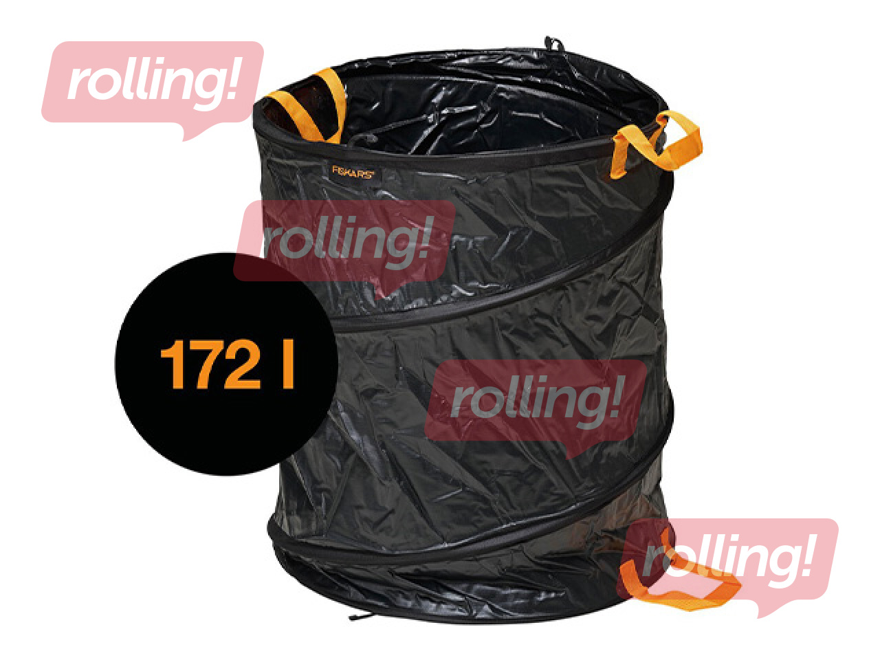 Aiakott Fiskars Solid, kokkupandav, must, 172l