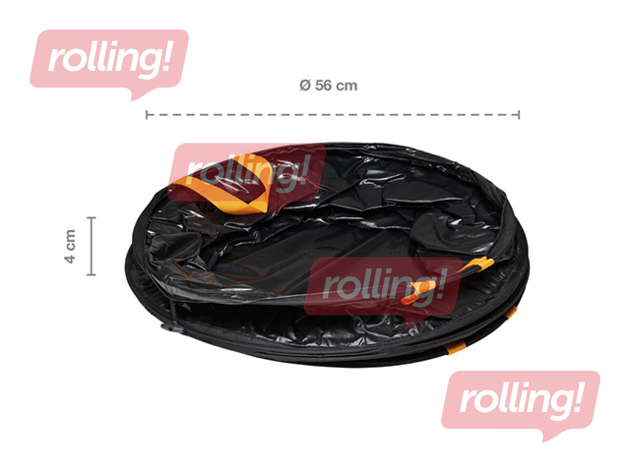 Garden bag Fiskars Solid, foldable, black, 172l