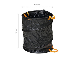 Garden bag Fiskars Solid, foldable, black, 172l
