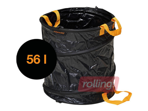 Aiakott Fiskars Solid, kokkupandav, must, 56l