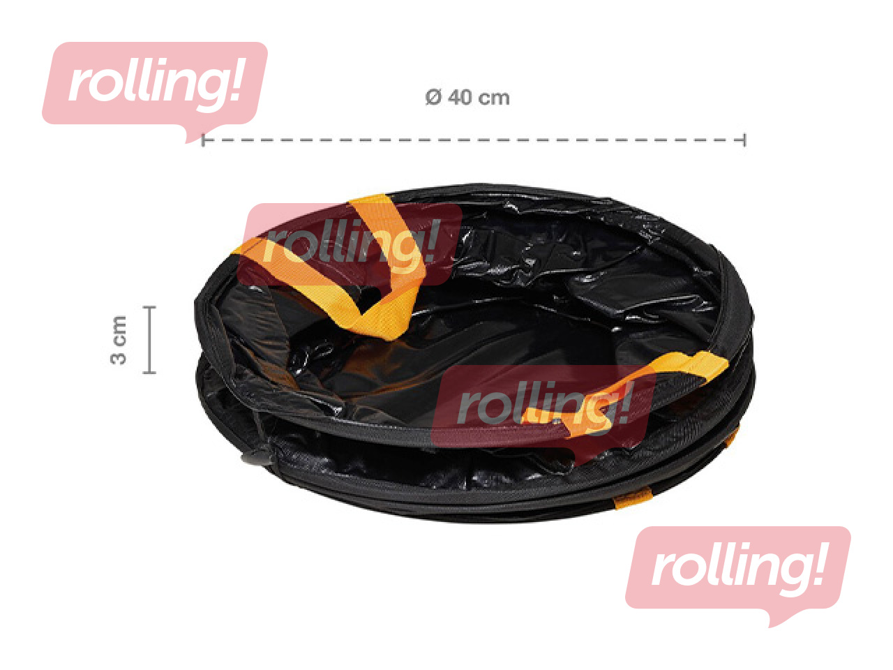 Aiakott Fiskars Solid, kokkupandav, must, 56l