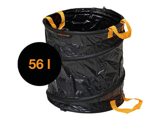 Садовый мешок Fiskars Solid, складной, черный, 56л