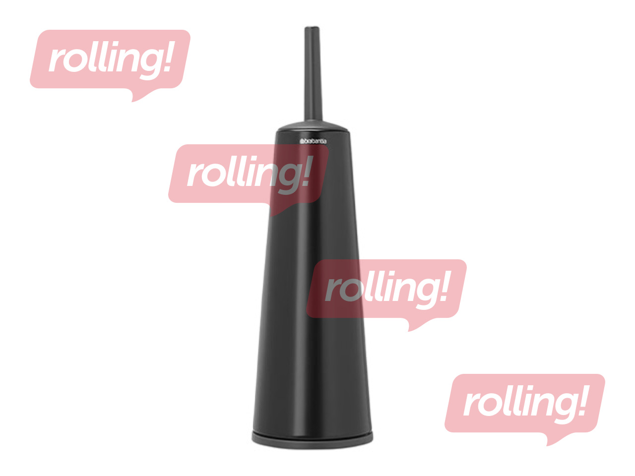 Toilet brush Brabantia with holder, black with black bristles