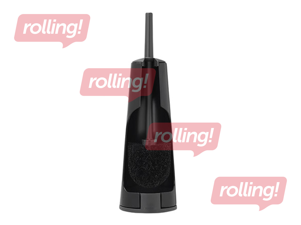 Toilet brush Brabantia with holder, black with black bristles