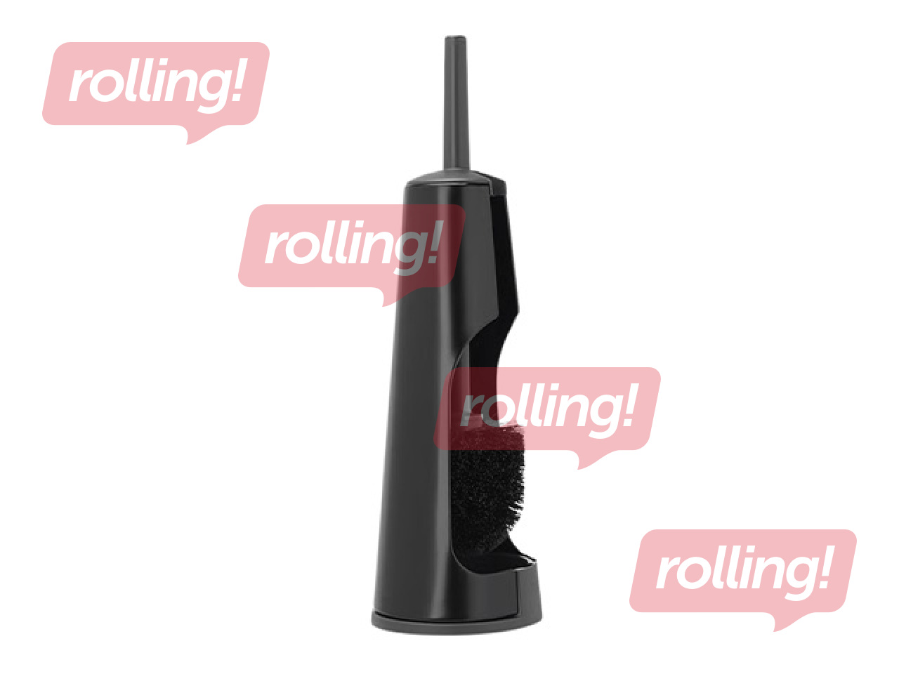 Toilet brush Brabantia with holder, black with black bristles
