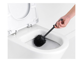 Toilet brush Brabantia with holder, black with black bristles