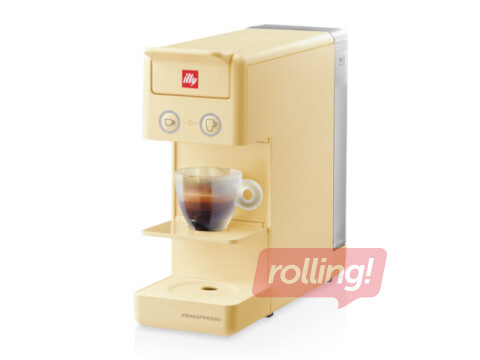 Capsule coffee machine Illy Y3.3, light yellow 