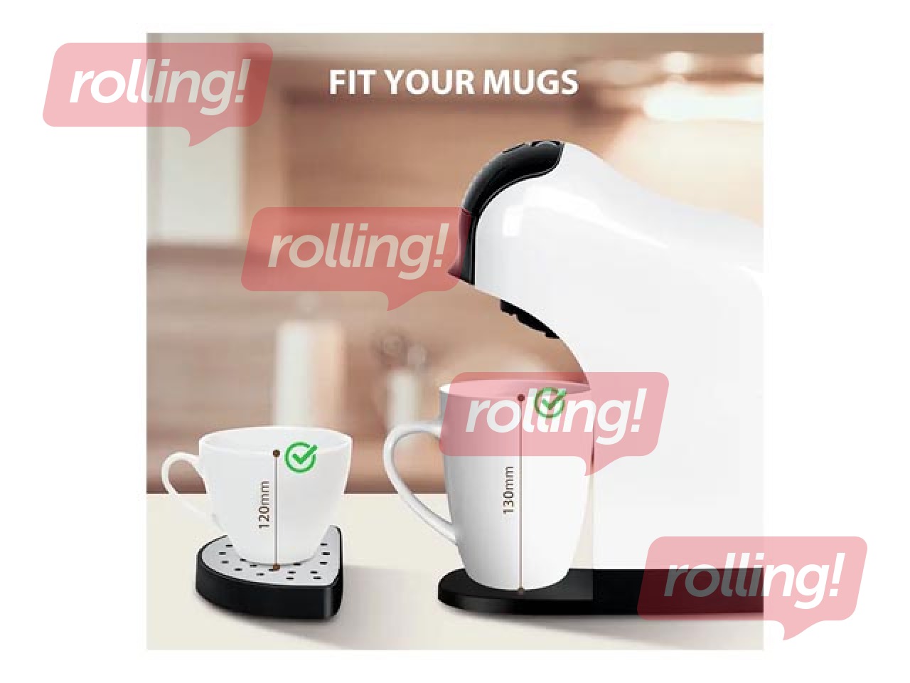 Kapsulu kafijas automāts Ufesa Bellagio, balts