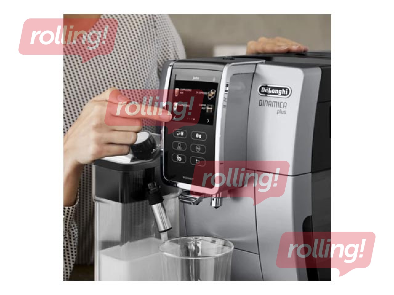 Кофемашина DeLonghi Dinamica Plus ECAM370.95.S, серебристый