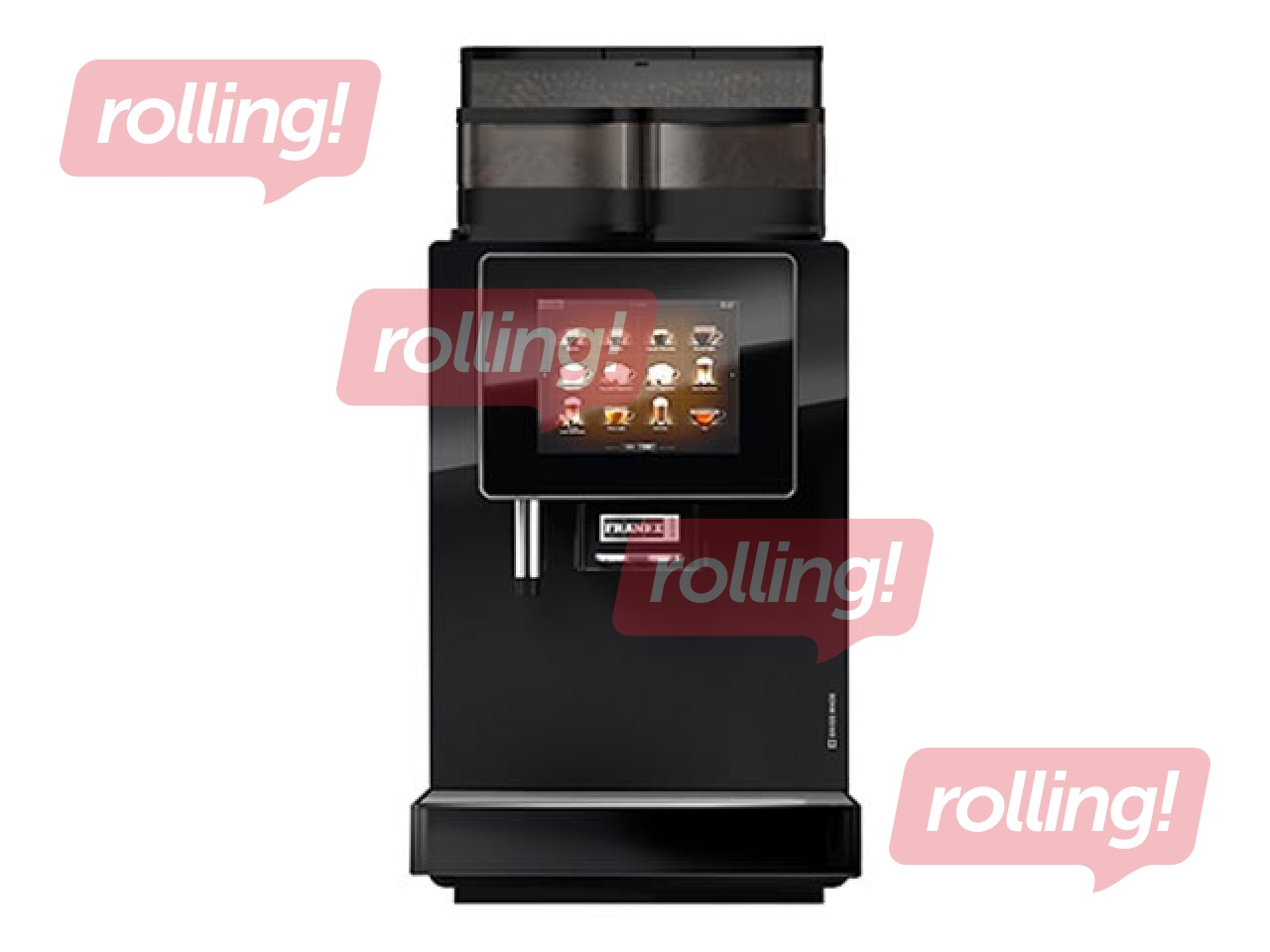 Franke A400 MS EC coffee machine with 2 powder containers, black