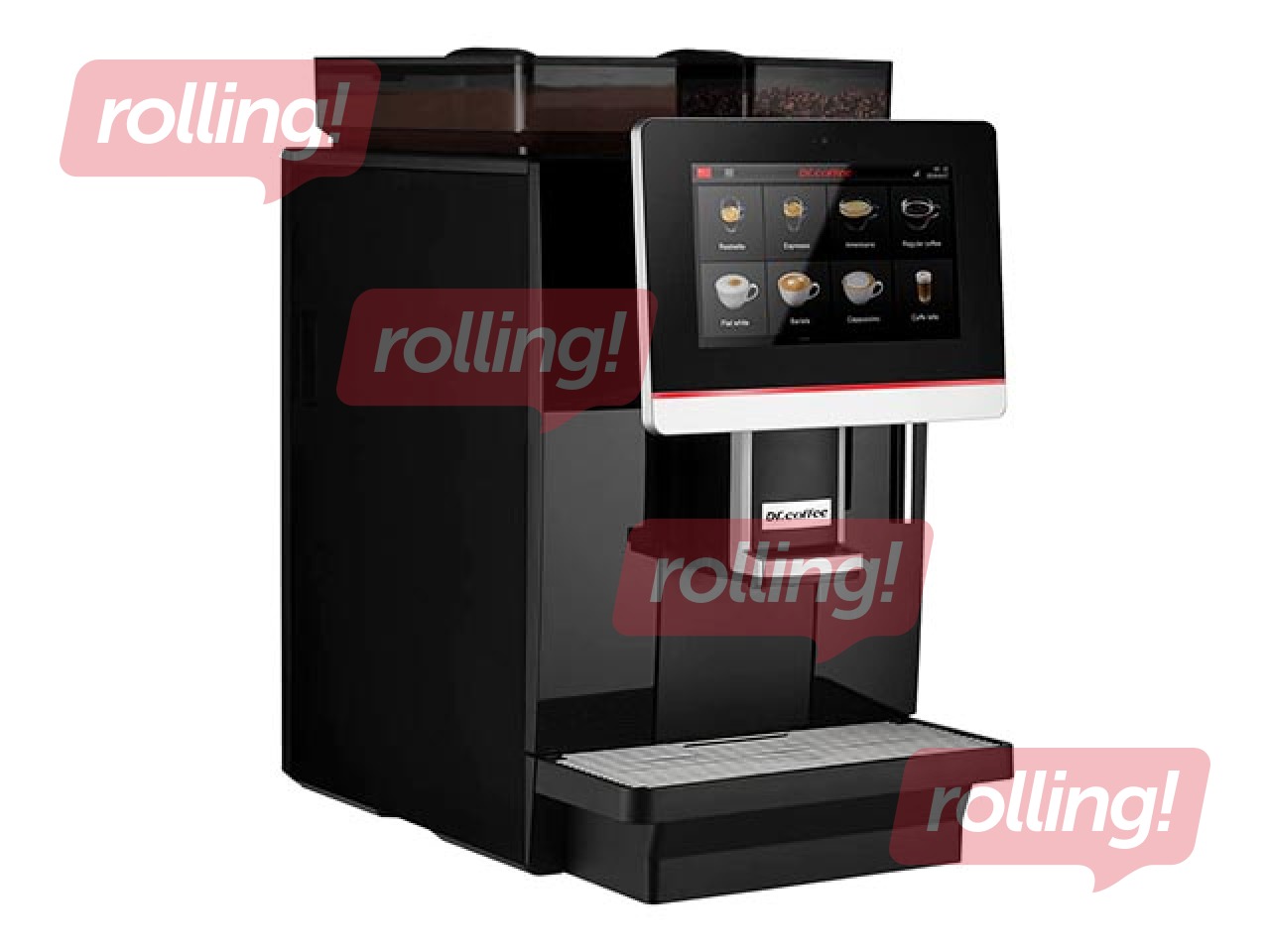 Profesionālais kafijas automāts Dr. Coffee Coffeebar Plus, melns