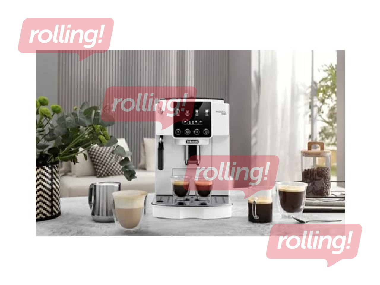 Кофемашина DeLonghi ECAM220.20.W, белая