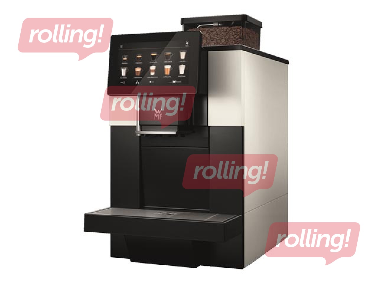 Coffee machine WMF 950 S, black with white elements