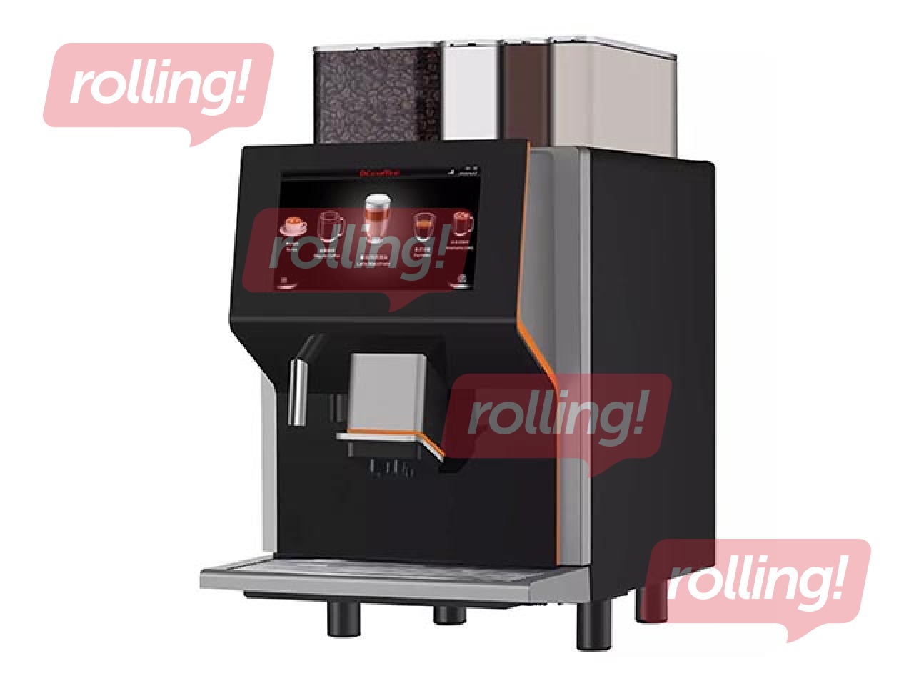 Profesionālais kafijas automāts Dr. Coffee Coffee Center, melns 