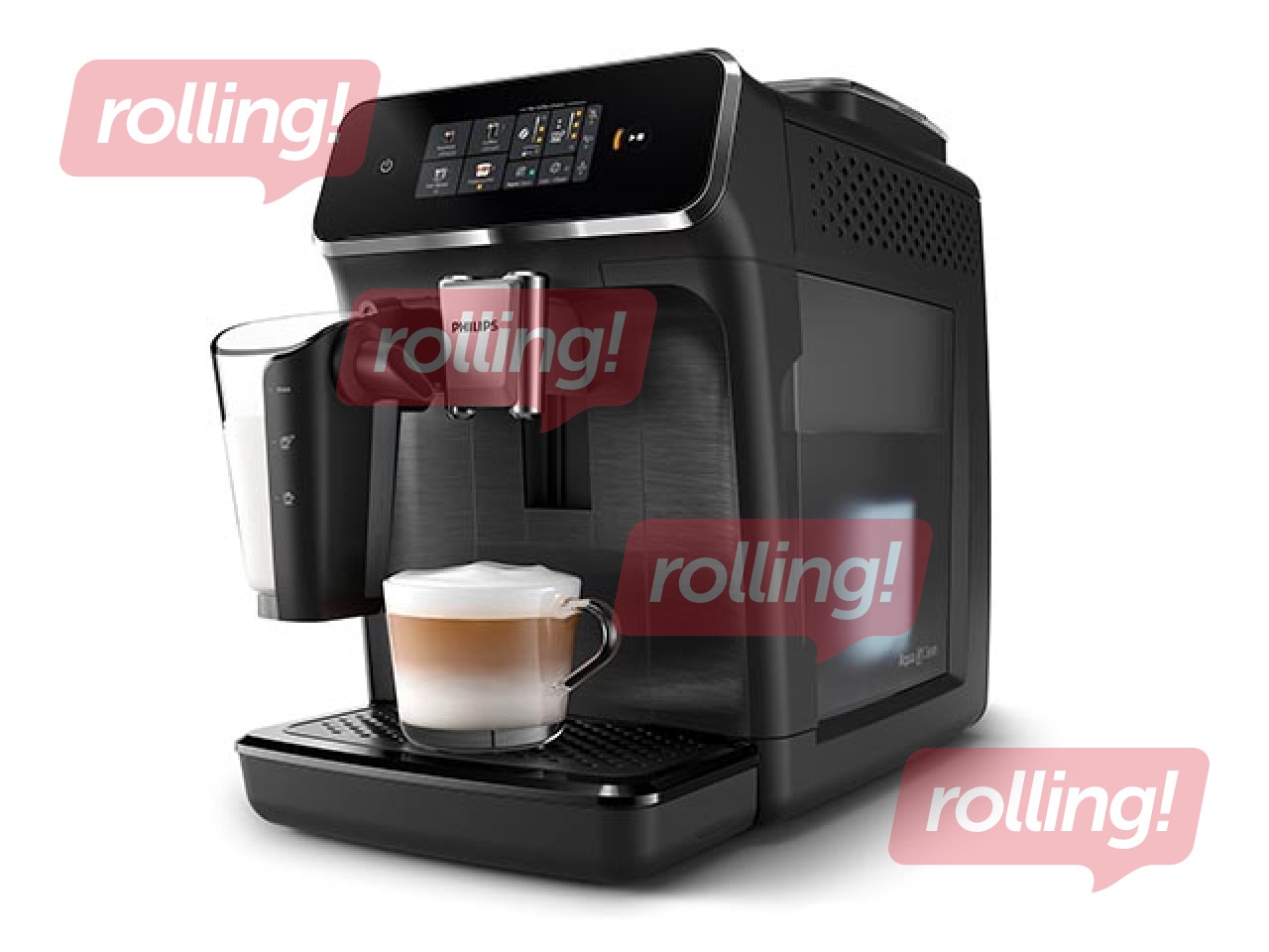 Kohvimasin Philips 2300 seeria, Espresso LatteGo, must