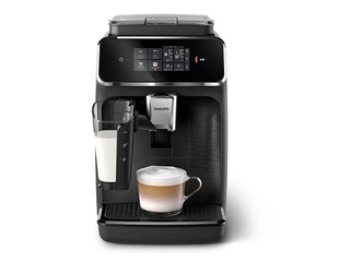 Kohvimasin Philips 2300 seeria, Espresso LatteGo, must