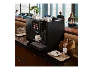 Coffee machine Franke A300 MS EC, with water connection and 2 powder containers, black