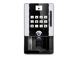 Kohvimasin Rhea BL eC, 1 kohvi- ja 2 pulbrimahutiga, must