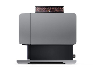 Coffee machine Rhea rhTT3.pro, with 1 coffee and 3 powder containers, black with silver elements