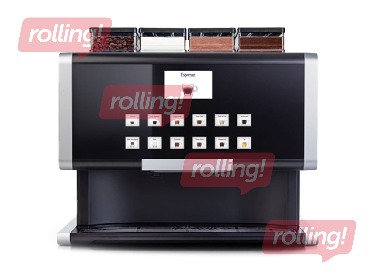 Кофемашина Rhea rhTT3.pro с 1 контейнером для кофе и 3 контейнерами для порошковых ингредиентов