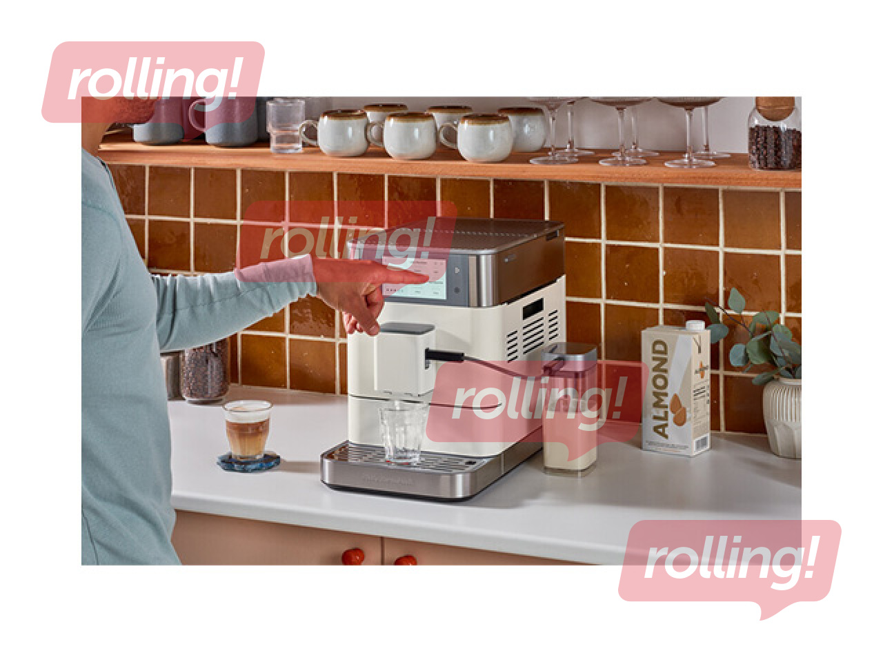 Kohvimasin KitchenAid KF8, portselanvalge