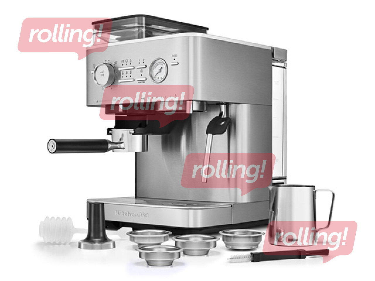 Kohvimasin KitchenAid koos kohviveskiga, roostevaba tera