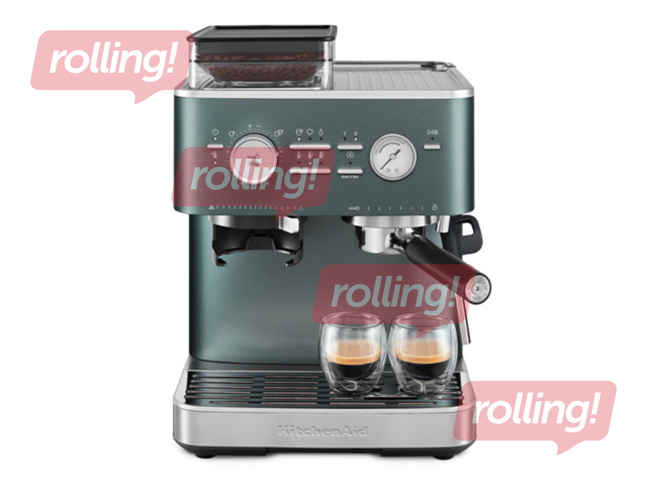 Kohvimasin KitchenAid koos kohviveskiga, khaki
