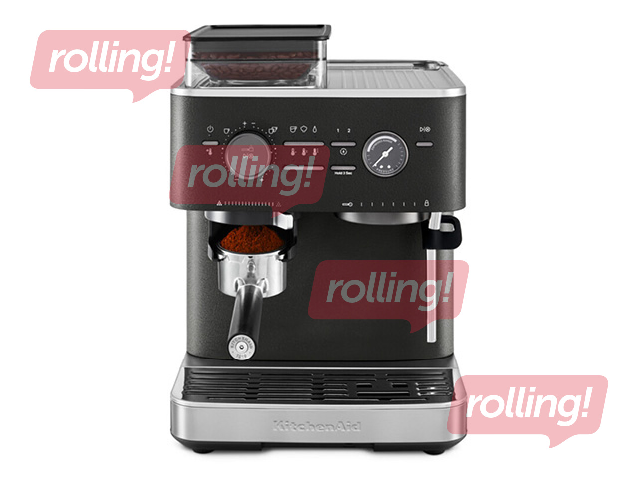 Кофемашина KitchenAid с кофемолкой, чугунно-черная
