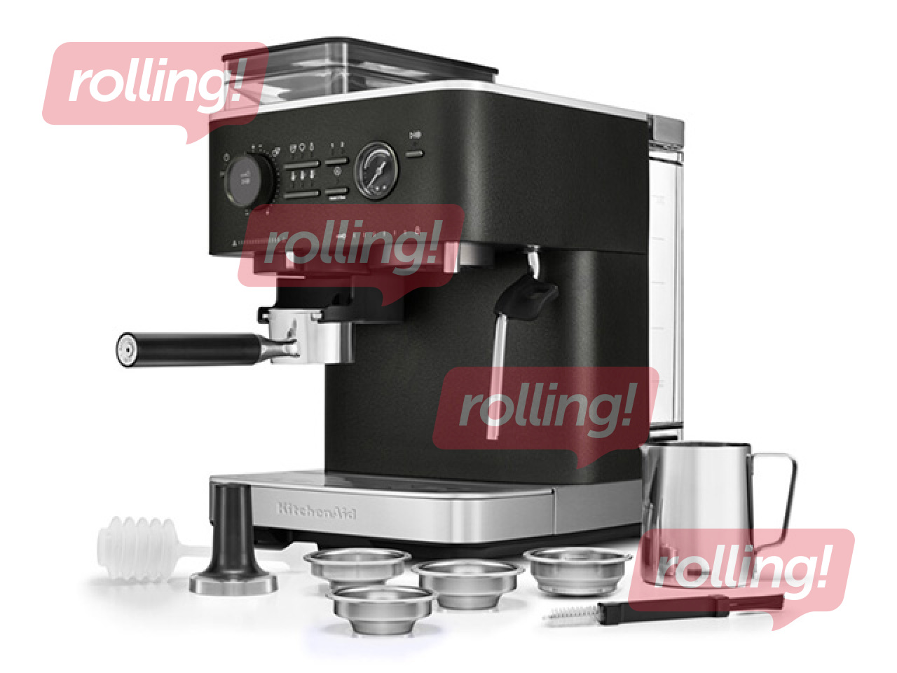 Кофемашина KitchenAid с кофемолкой, чугунно-черная