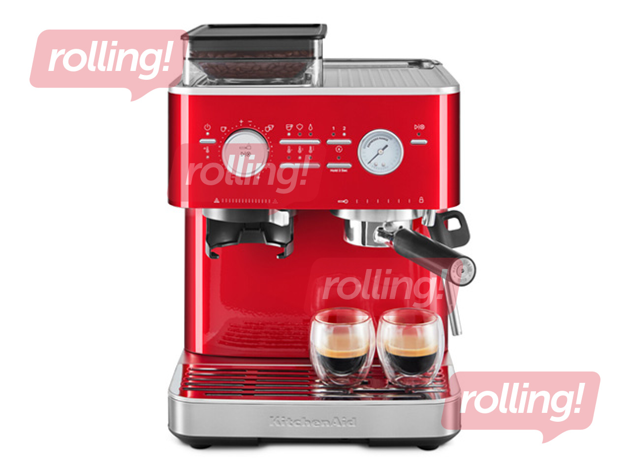 KitchenAid kohvimasin koos kohviveskiga, punane