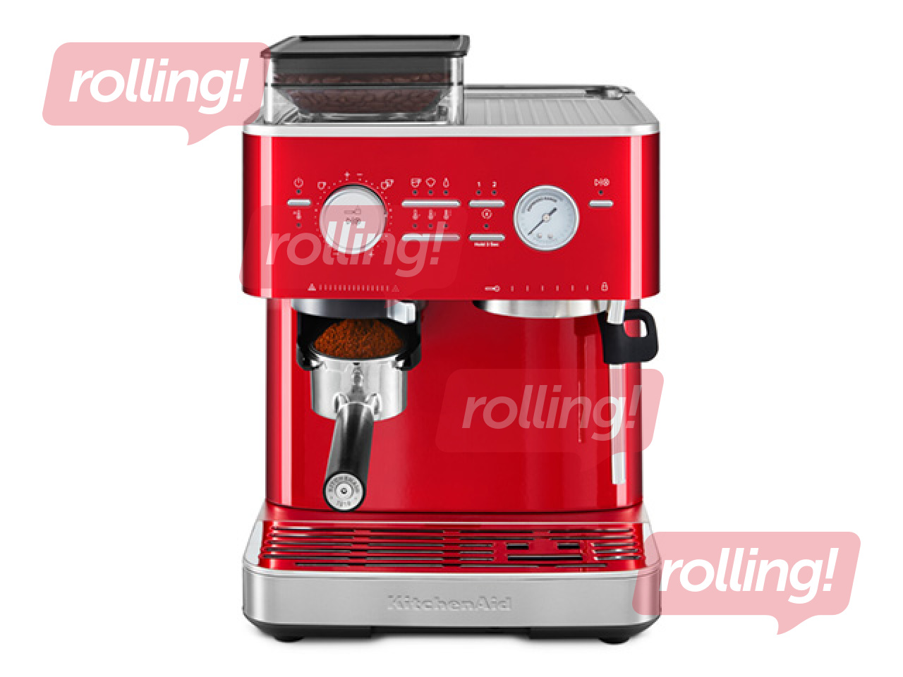 KitchenAid kohvimasin koos kohviveskiga, punane