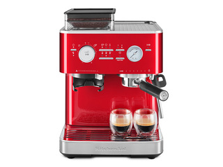 Кофемашина KitchenAid с кофемолкой, красная