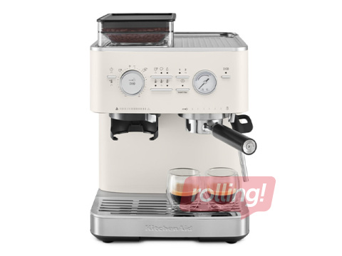 Кофемашина KitchenAid с кофемолкой, фарфоровая