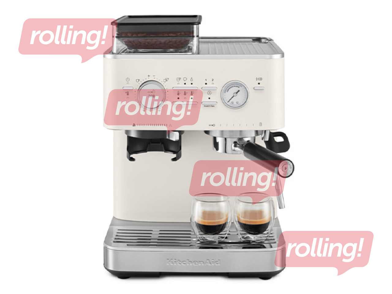 Кофемашина KitchenAid с кофемолкой, фарфоровая