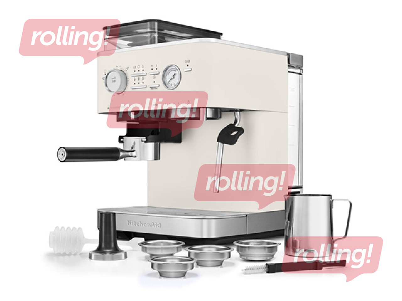Kohvimasin KitchenAid koos kohviveskiga, portselan