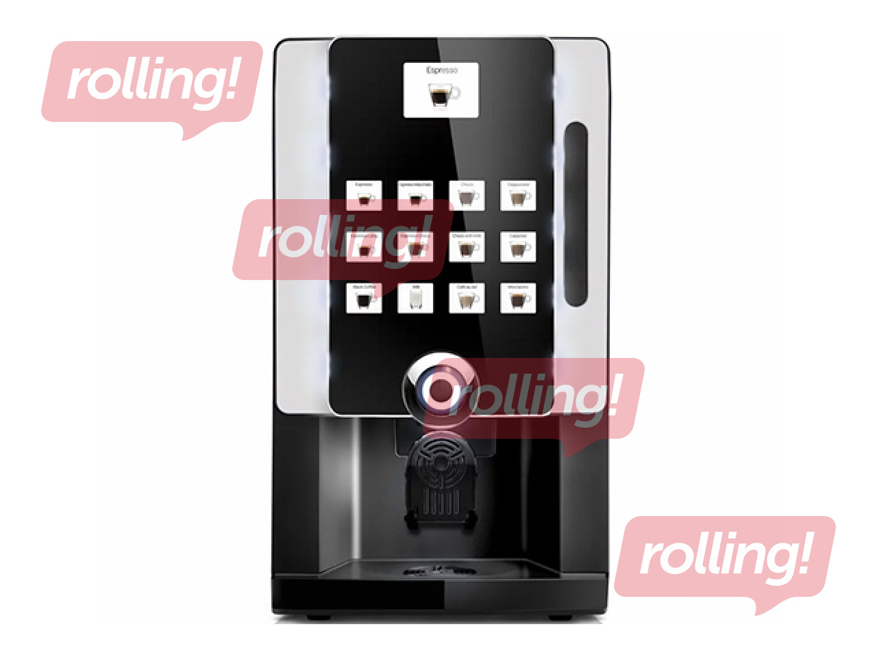 Coffee machine Rhea BL eC with 4 containers and 2 mixers, white