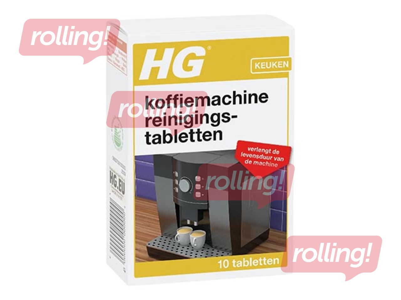 HG universaalsed puhastustabletid kohvimasinatele, 10 tk