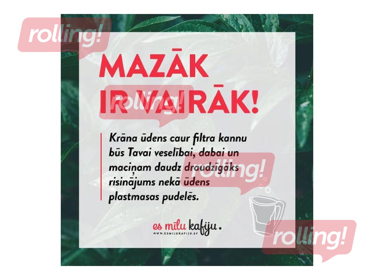 Vee filtrikann VIDA BWT, valge, 2.6l